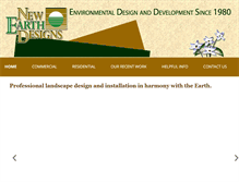 Tablet Screenshot of newearthdesignsinc.com